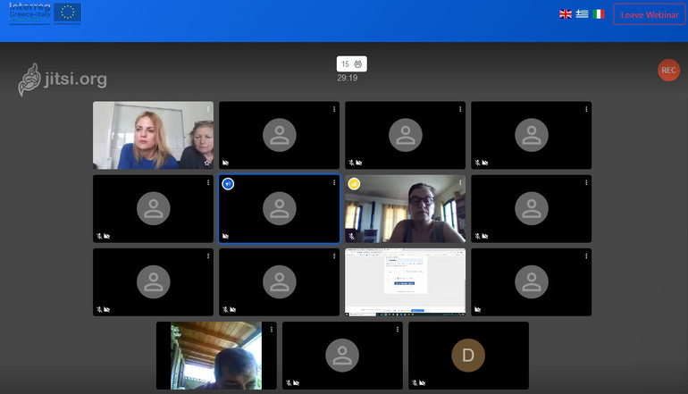 Web-based Seminars (Webinars) for the training of members of the Regional Networks of the European project CI-NOVATEC 