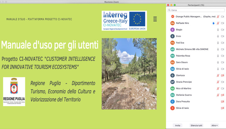 Promo meeting with the stakeholders of Monte Sant’Angelo pilot area